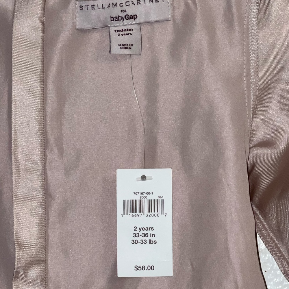 NWT! 100% silk Baby Gap x Stella McCartney dress. Size 2T - Picture 9 of 12